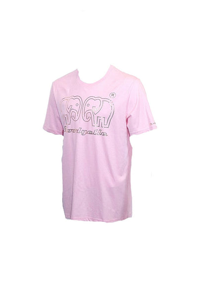 Pink with Metallic Gold Elephant Dot Logo T-Shirt