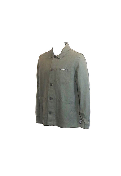 Khaki Cotton and Linen Join The Rebellion Over Shirt Jacket