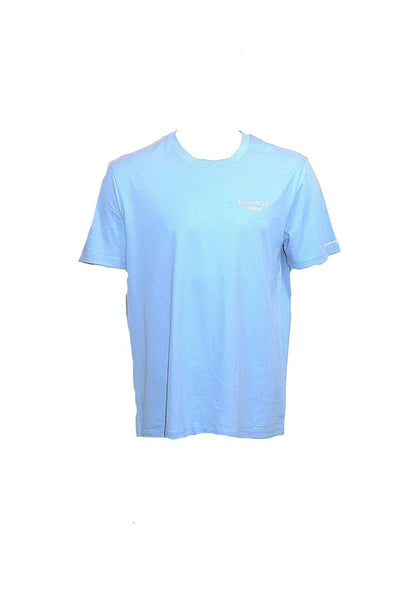 Join the Rebellion and Wear with Pride Light Blue with Beige Logo T-Shirt