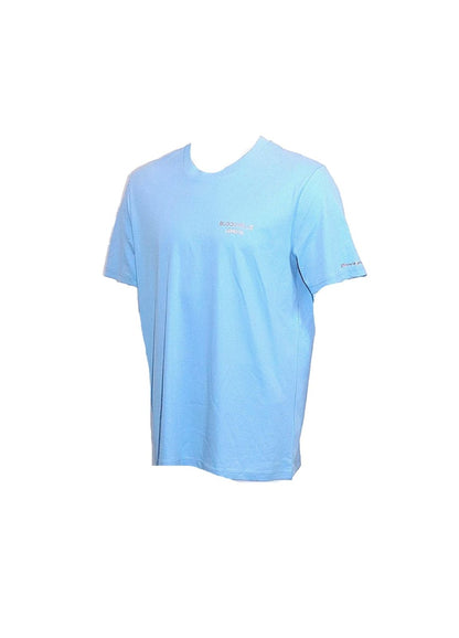 Join the Rebellion and Wear with Pride Light Blue with Metallic Copper Logo T-Shirt