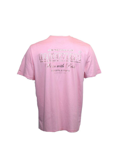 Join the Rebellion and Wear with Pride Pink with Metallic Copper Logo T-Shirt