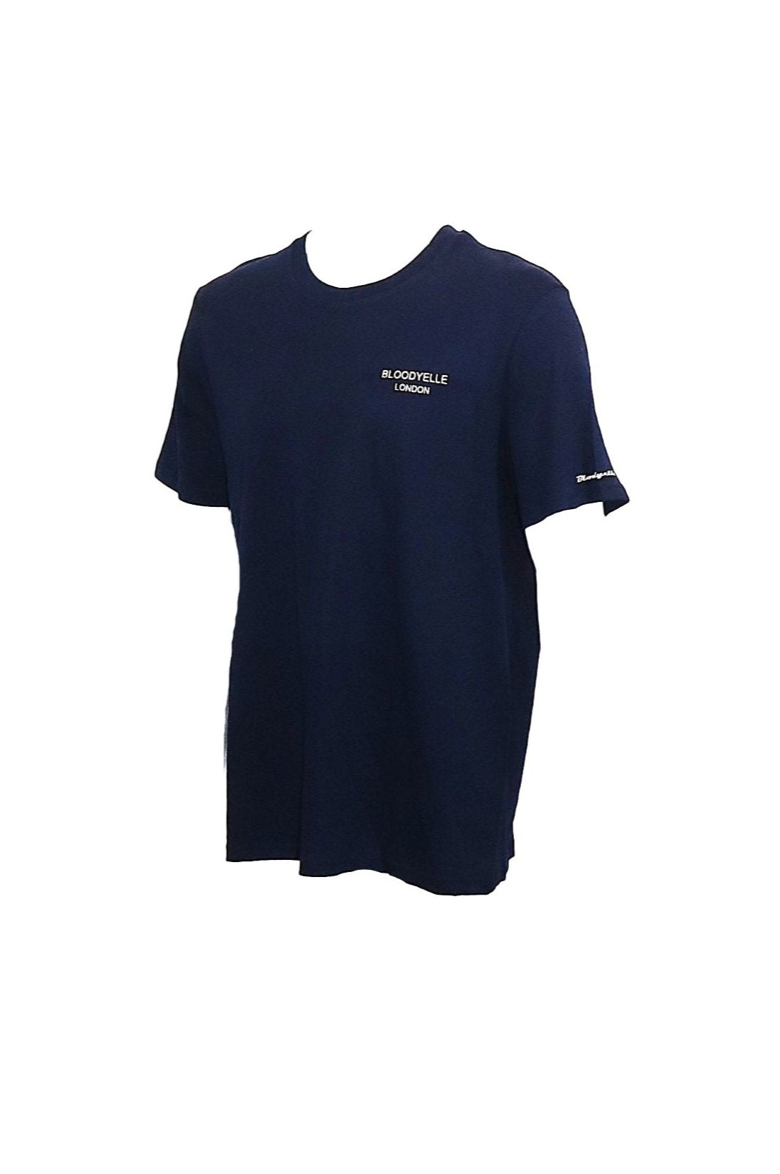 Join the Rebellion and Wear with Pride Navy Blue with Beige Logo T-Shirt