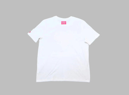 Flock Heart - Limited Edition White and Neon Blue T-Shirt