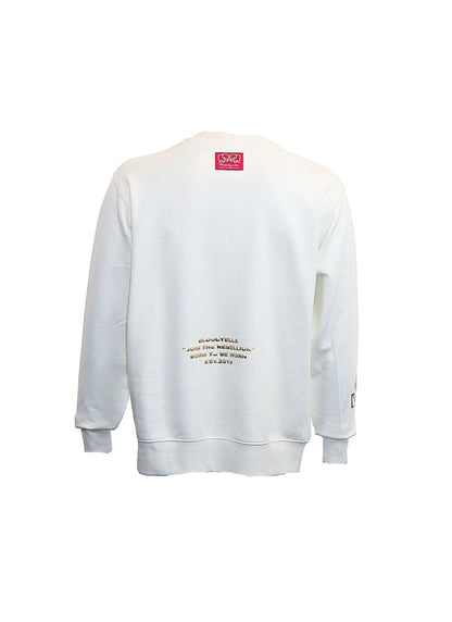New : Join the New Rebellion White and Gold Puff Sweatshirt