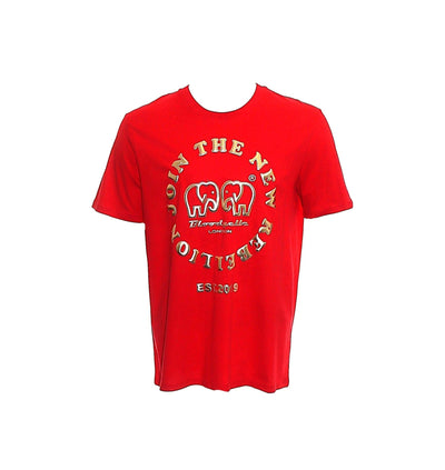 Rebellion Red and  Gold Puff  T-Shirt