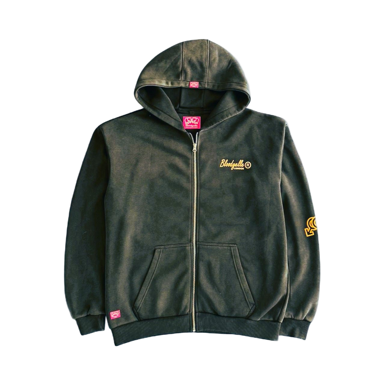 Limited Edition Washes Black and Gold Flock Hood