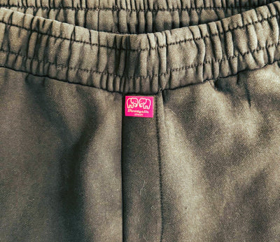 Black and Gold Flock Joggers