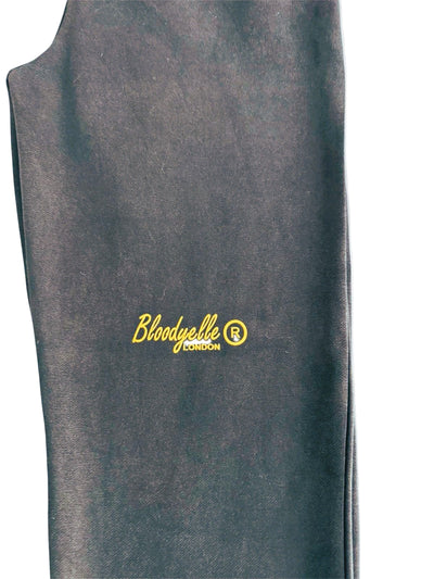 Black and Gold Flock Joggers