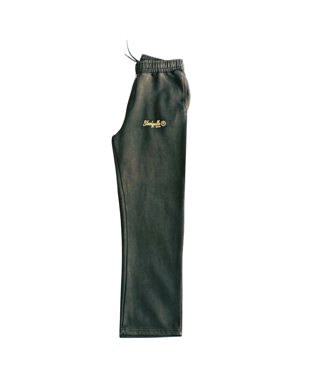 Black and Gold Flock Joggers