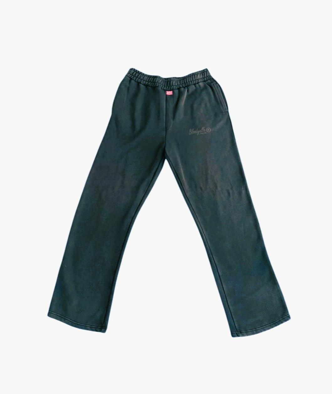 Black and Black Puff Joggers