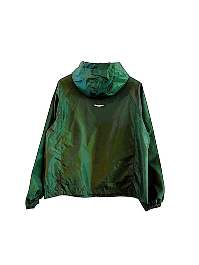 Green Lightweight Streetwear Windbreaker – Bold Urban Jacket