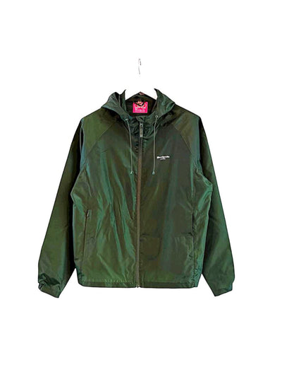 Green Lightweight Streetwear Windbreaker – Bold Urban Jacket