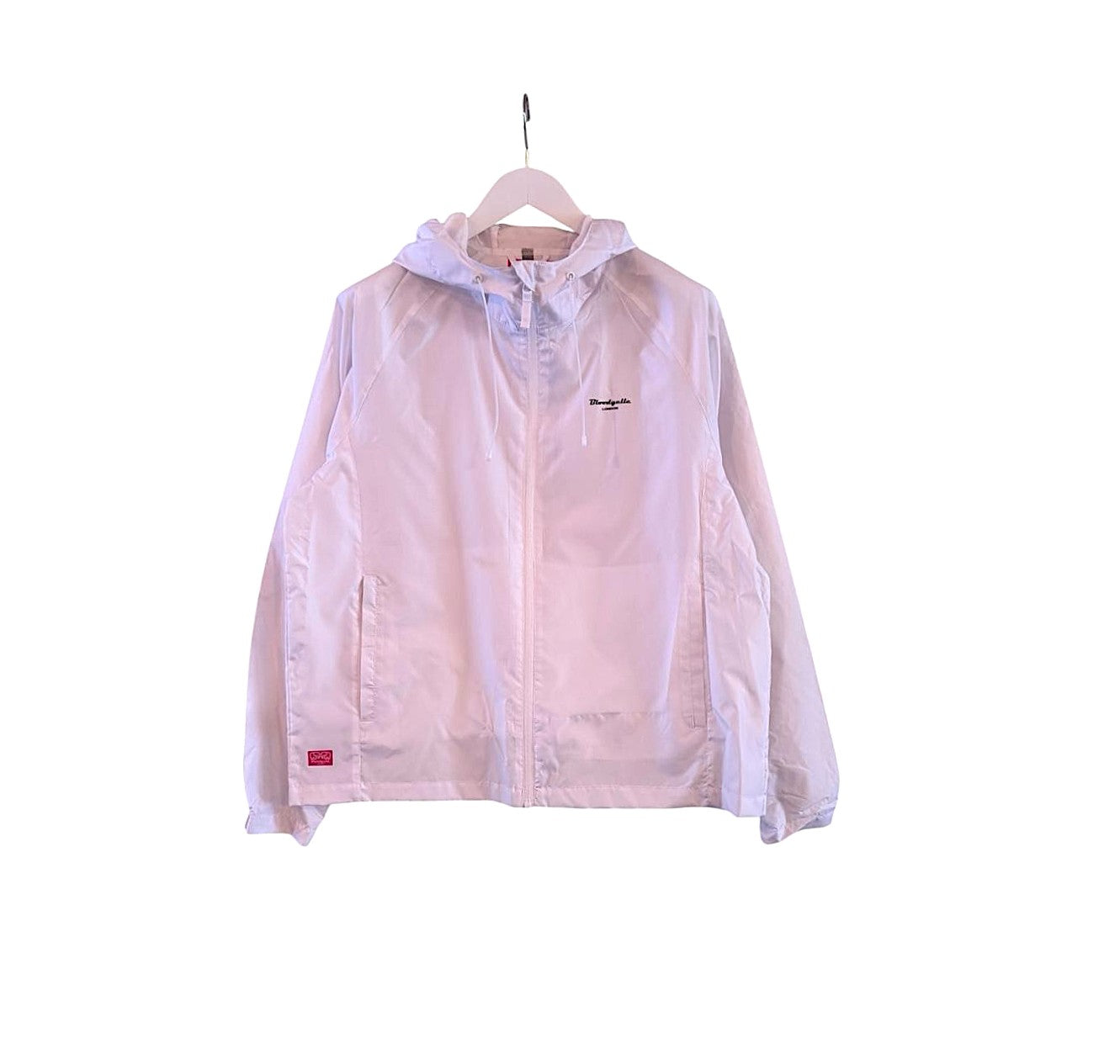 White Windbreaker