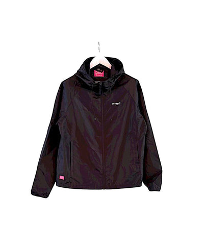 Black Lightweight Streetwear Windbreaker – Bold Urban Jacket
