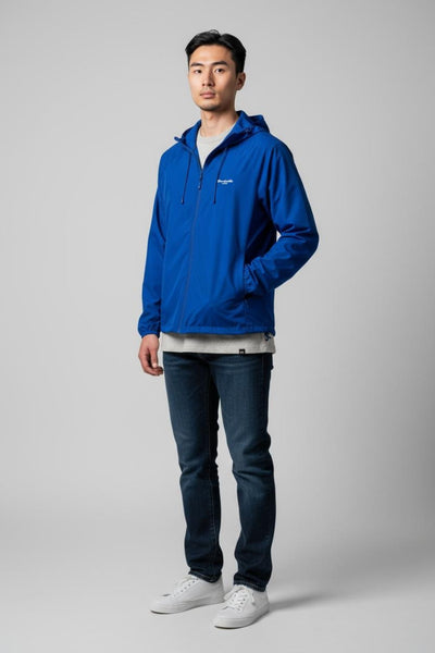Blue Windbreaker