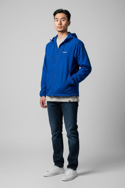Blue Windbreaker