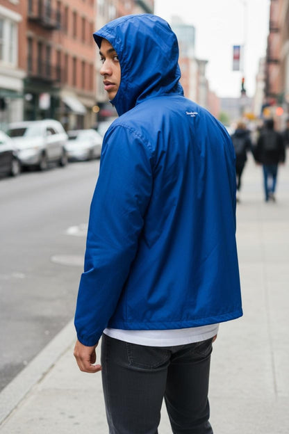 Blue Windbreaker