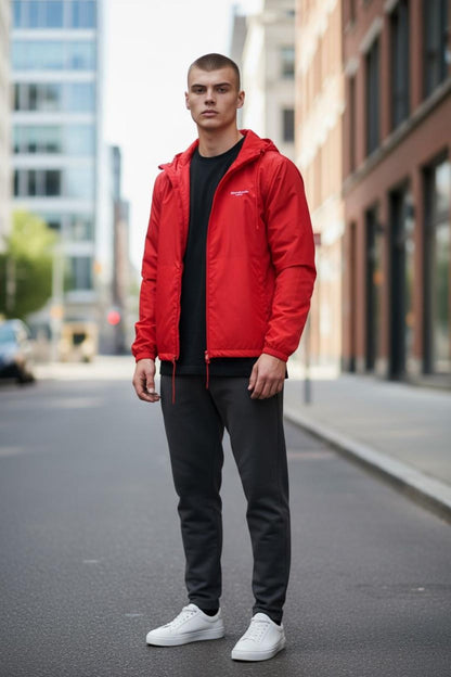 Red Windbreaker