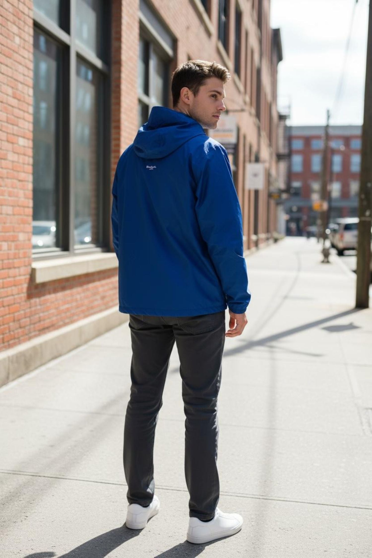 Blue Windbreaker