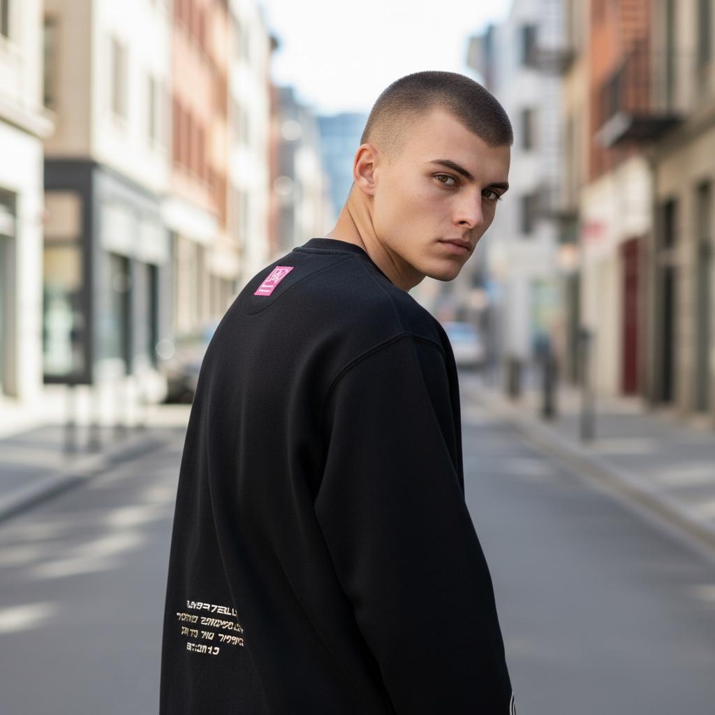 Join the New Rebellion Black and Gold Puff Sweatshirt