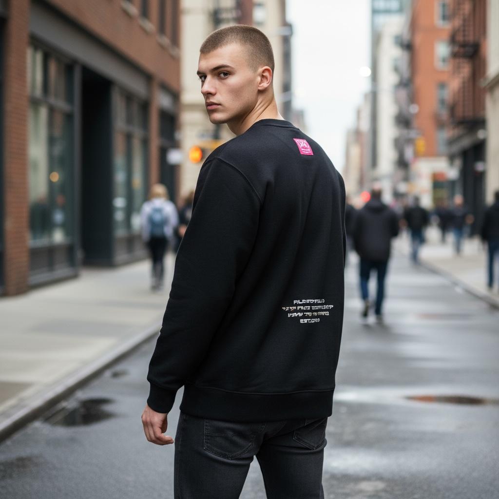 Join the New Rebellion Black and Gold Puff Sweatshirt
