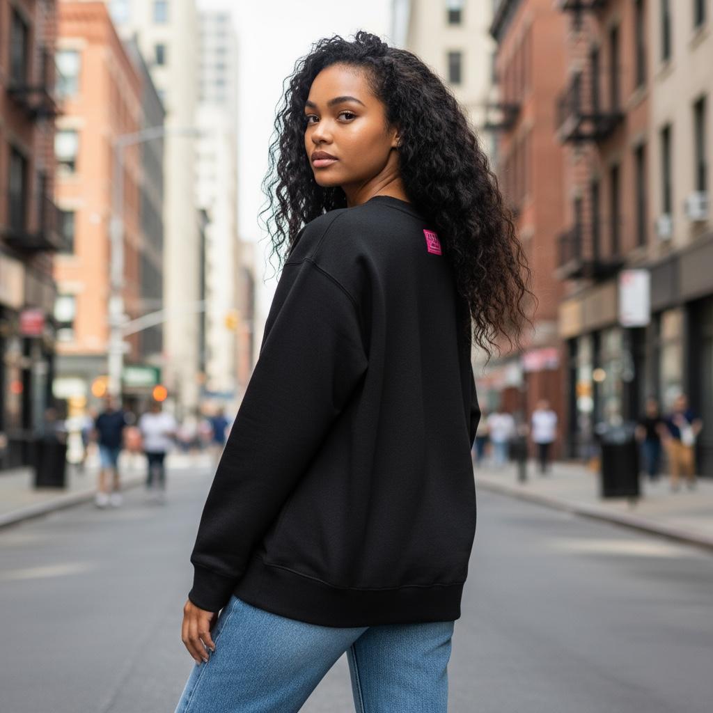Mini Elephant Black Sweatshirt