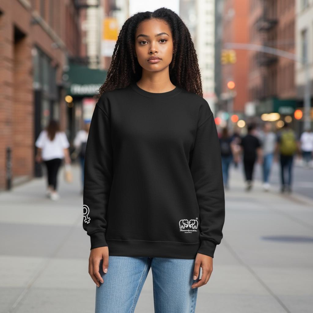 Mini Elephant Black Sweatshirt