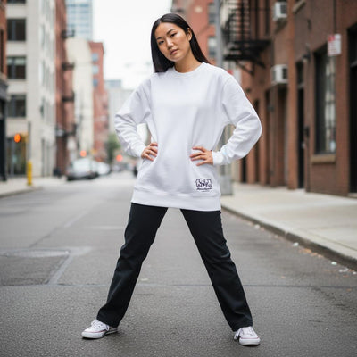 Mini Elephant White Sweatshirt