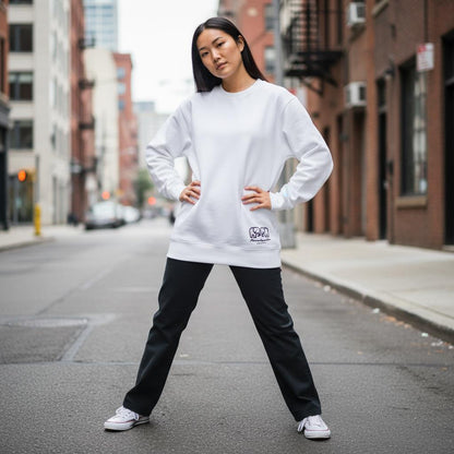 Mini Elephant White Sweatshirt