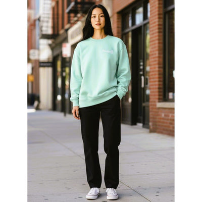 Bloodyelle Misty Jade Signature Sweatshirt with White Flock