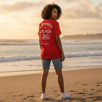 Red Respect The Locals T-Shirt