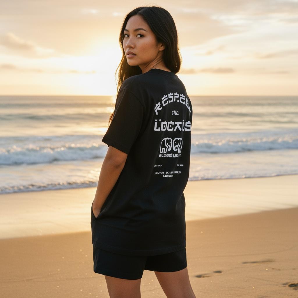 Black Respect The Locals T-Shirt