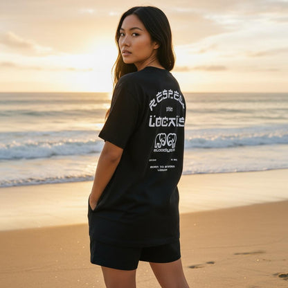 Black Respect The Locals T-Shirt