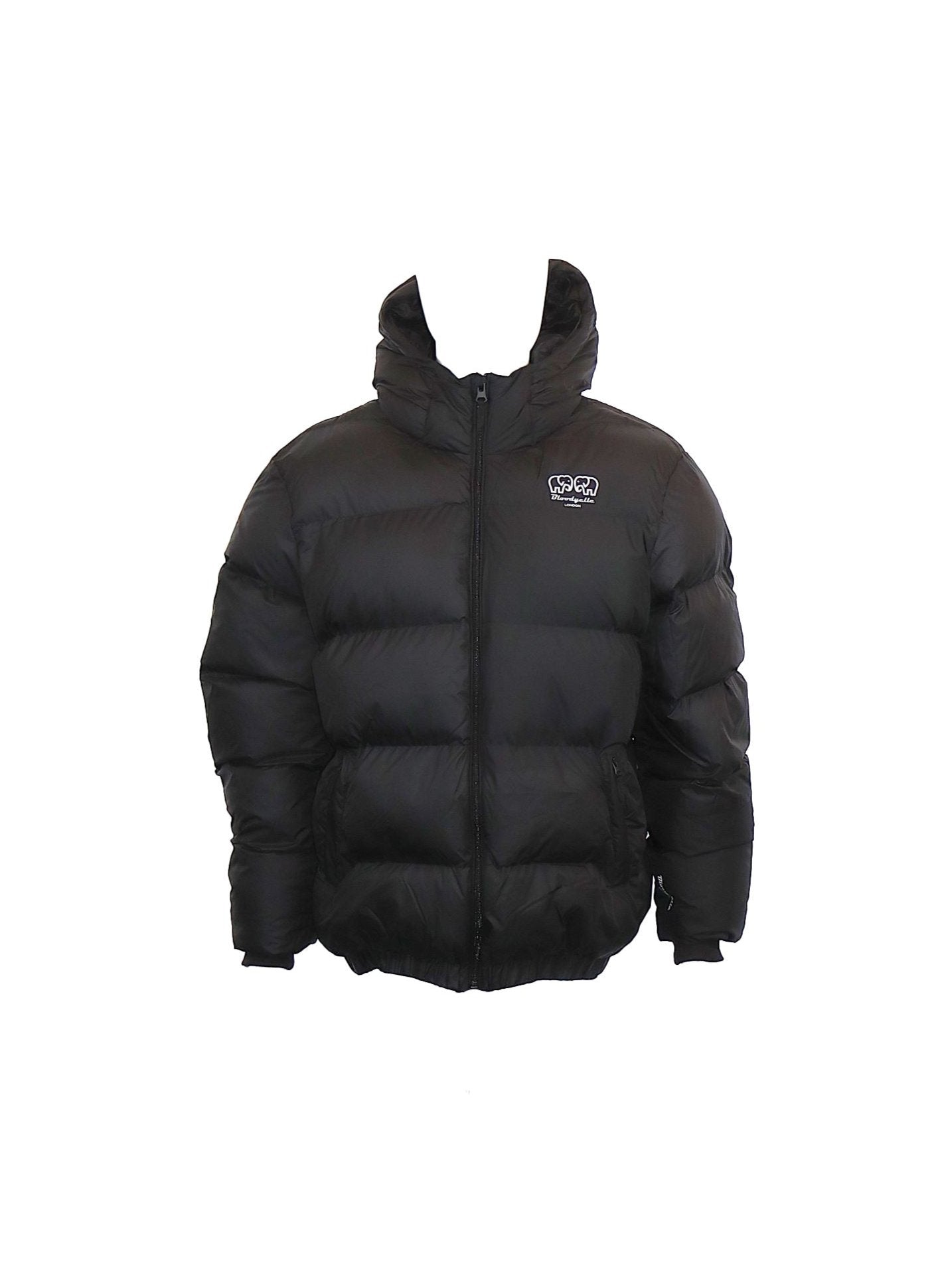 Black Heavy Hooded Oversized Puffer Jacket