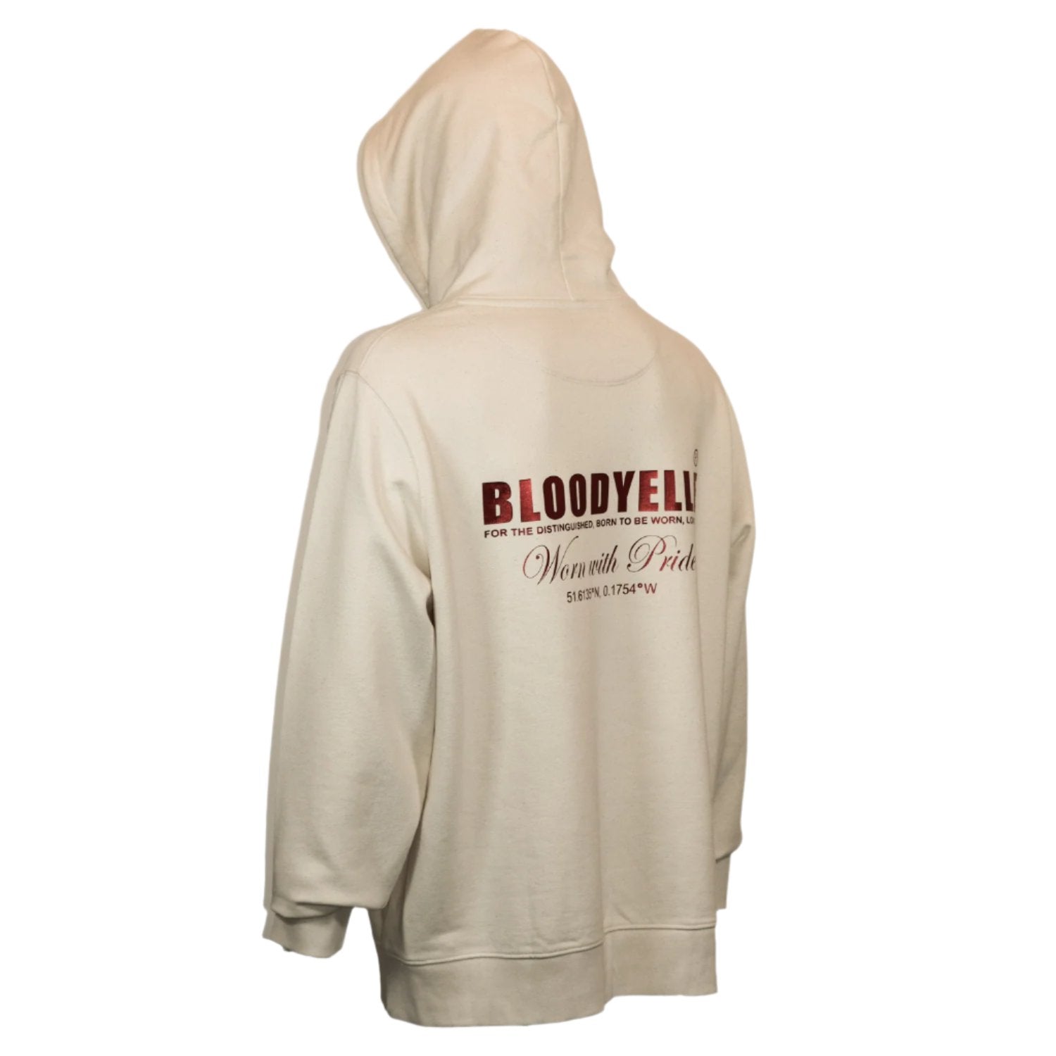 Hoodie Cream w/ Red Logo