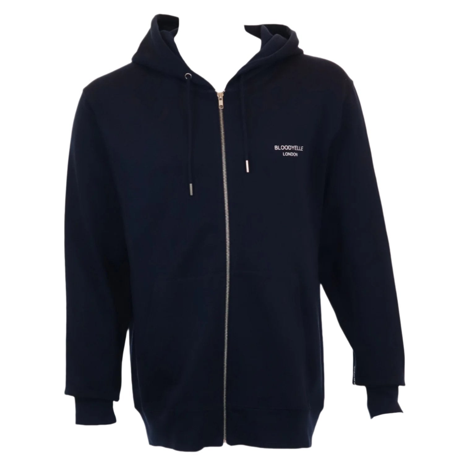 Hoodie Navy Blue w/ White Logo