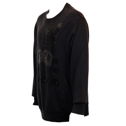 Black Limited Edition Crystal Sweatshirt