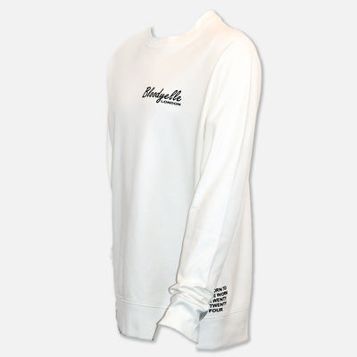 Bloodyelle Off White Signature Sweatshirt with Black Flock
