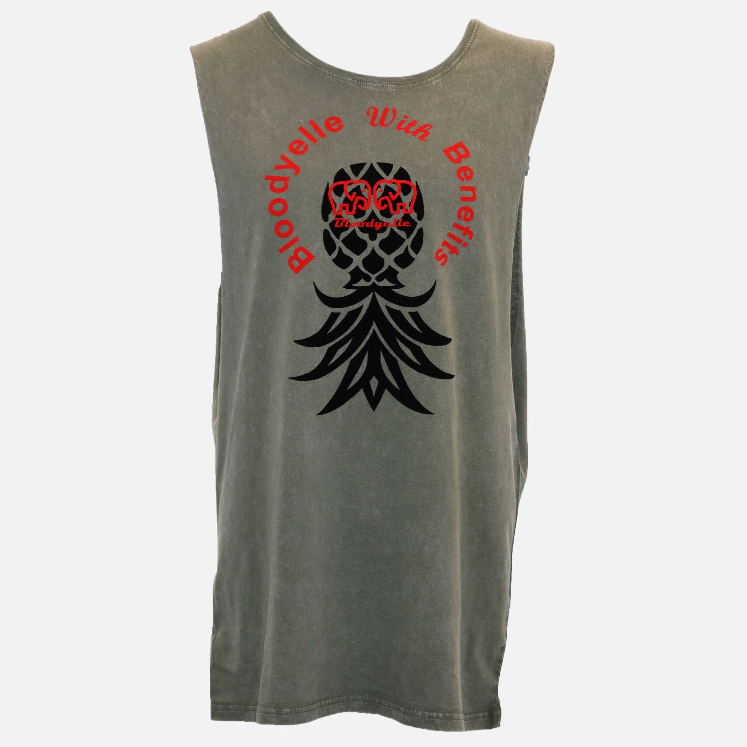 Khaki Black and Red Flock Pineapple Vest. For those who Know.