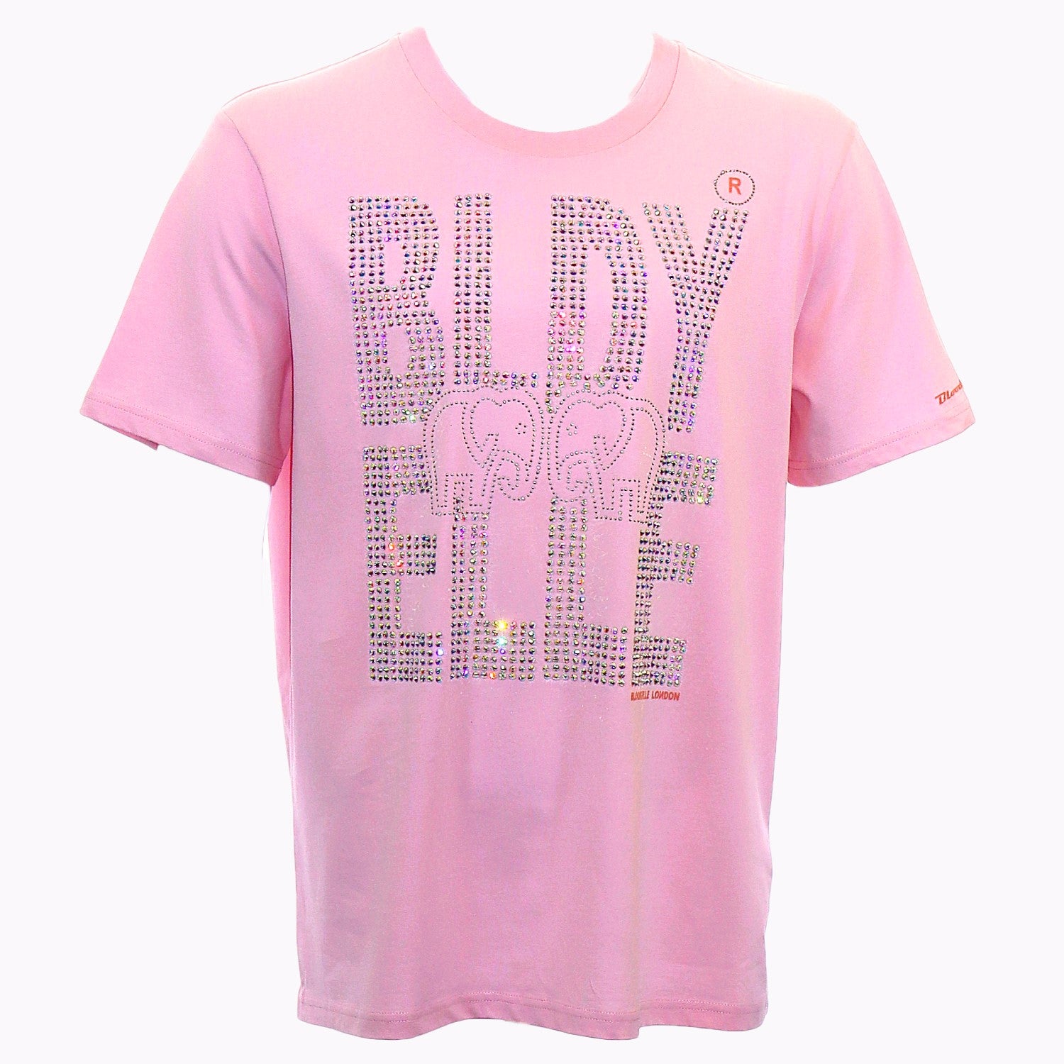 Limited Edition Pink Large Logo Crystal T-Shirt