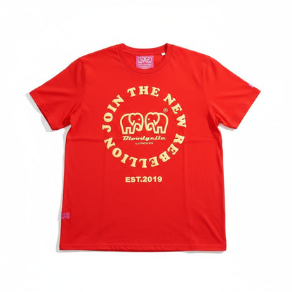 Rebellion Red and  Gold Puff  T-Shirt