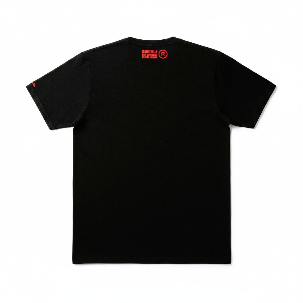 Greek Legends 2 Black with Red Flock T-Shirt