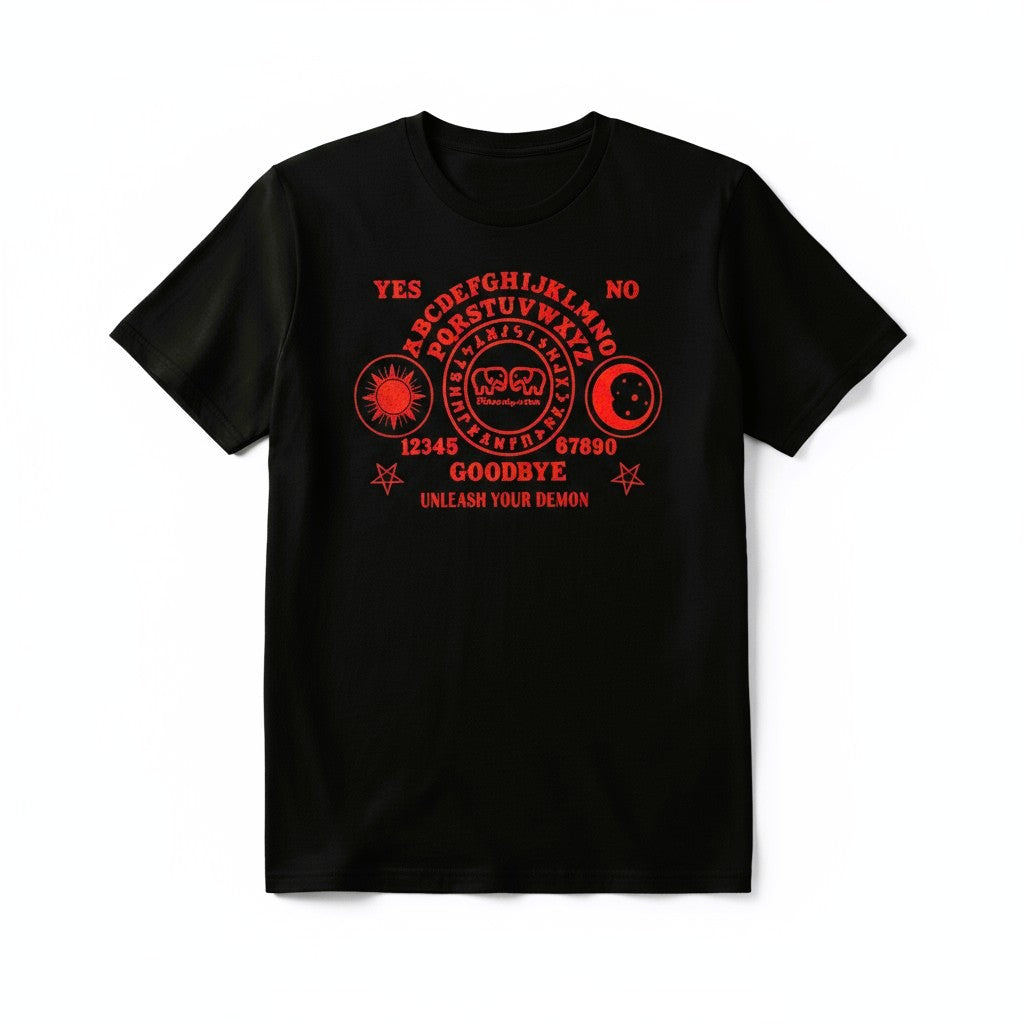 Limited Edition Black and Metallic Red Ouija T-shirt