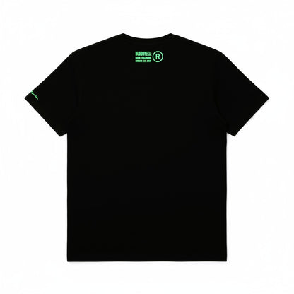 Essential Core Black & Neon Green Flock T-Shirt