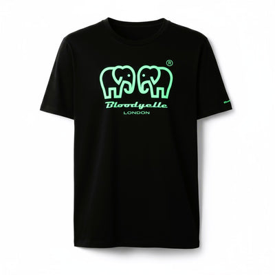 Essential Core Black & Neon Green Flock T-Shirt
