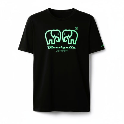 Essential Core Black & Neon Green Flock T-Shirt