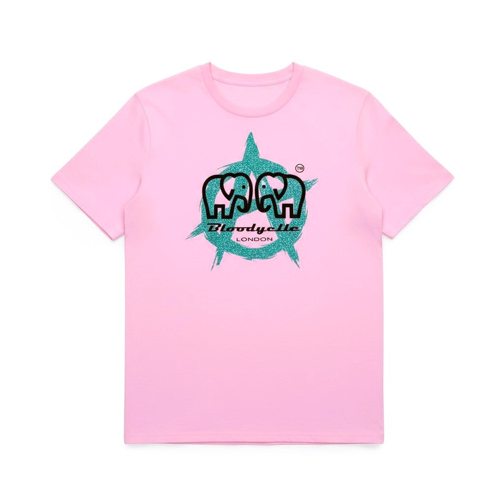 Bloodyelle Anarchy Pink and Blue Glitter T-Shirt