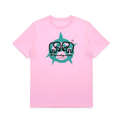 Bloodyelle Anarchy Pink and Blue Glitter T-Shirt