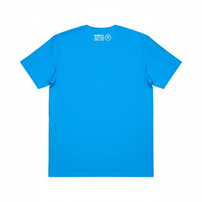 Large Logo Infinity Aqua Blue with White T-Shirt