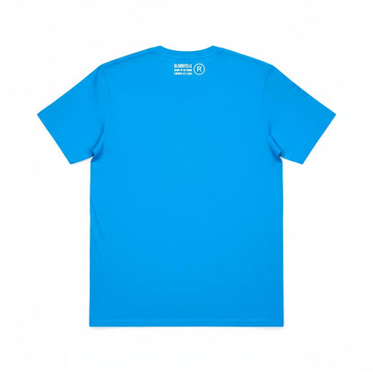 Large Logo Infinity Aqua Blue with White T-Shirt